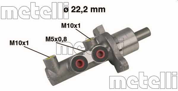 Hoofdremcilinder Metelli 05-0344