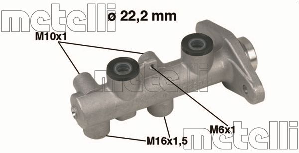 Hoofdremcilinder Metelli 05-0345