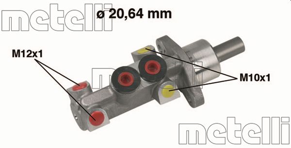 Hoofdremcilinder Metelli 05-0388