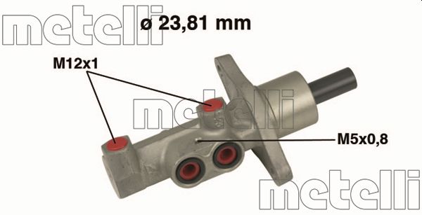 Hoofdremcilinder Metelli 05-0475