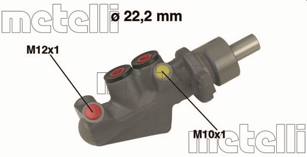 Hoofdremcilinder Metelli 05-0478