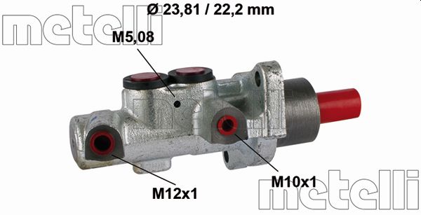 Hoofdremcilinder Metelli 05-0518