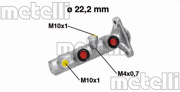 Hoofdremcilinder Metelli 05-0591