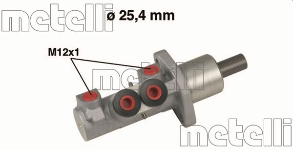 Hoofdremcilinder Metelli 05-0606