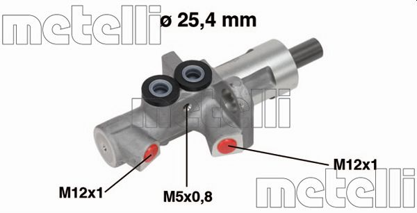 Hoofdremcilinder Metelli 05-0613