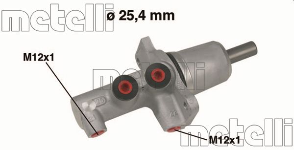 Hoofdremcilinder Metelli 05-0616