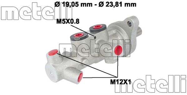 Hoofdremcilinder Metelli 05-0626