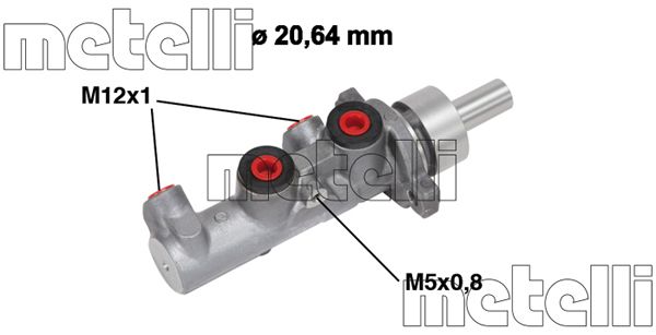 Hoofdremcilinder Metelli 05-0667