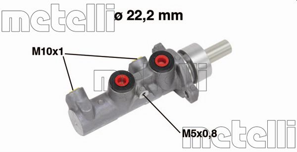 Hoofdremcilinder Metelli 05-0670