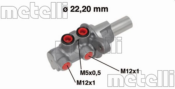 Hoofdremcilinder Metelli 05-0686