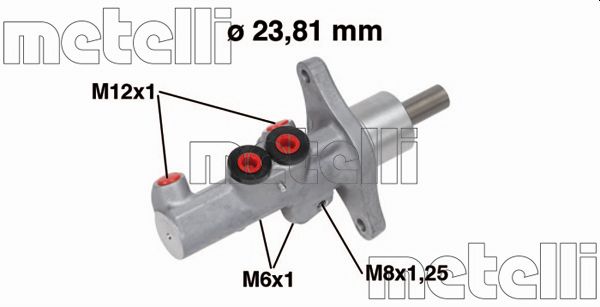 Hoofdremcilinder Metelli 05-0719