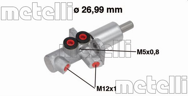 Hoofdremcilinder Metelli 05-0733