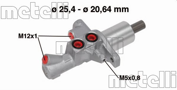 Hoofdremcilinder Metelli 05-0748