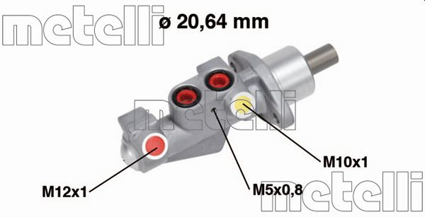 Hoofdremcilinder Metelli 05-0750