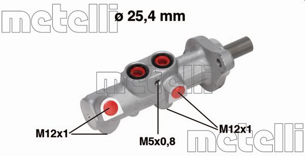 Hoofdremcilinder Metelli 05-0756