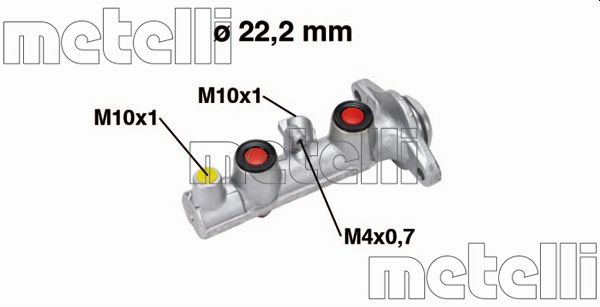 Hoofdremcilinder Metelli 05-0765