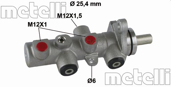 Hoofdremcilinder Metelli 05-0791