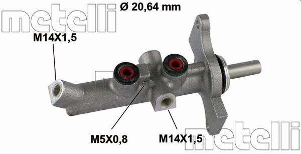 Hoofdremcilinder Metelli 05-0806