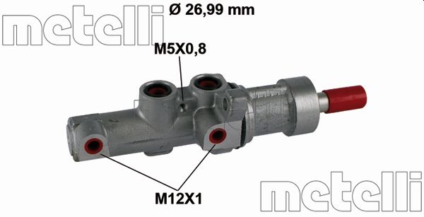 Hoofdremcilinder Metelli 05-0867