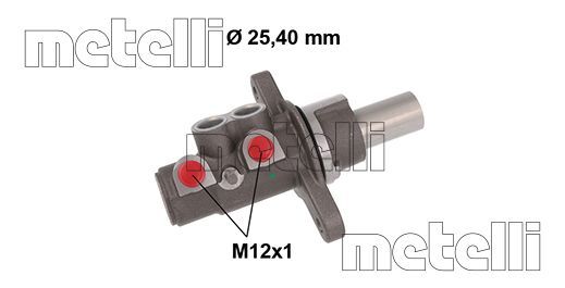 Hoofdremcilinder Metelli 05-0878