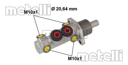 Hoofdremcilinder Metelli 05-0883
