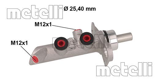 Hoofdremcilinder Metelli 05-0891