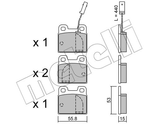 Remblokset Metelli 22-0009-2