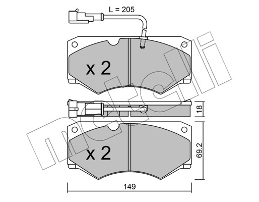 Remblokset Metelli 22-0014-7