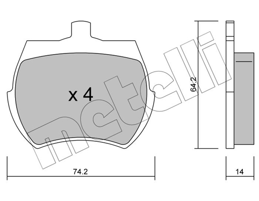 Remblokset Metelli 22-0019-0