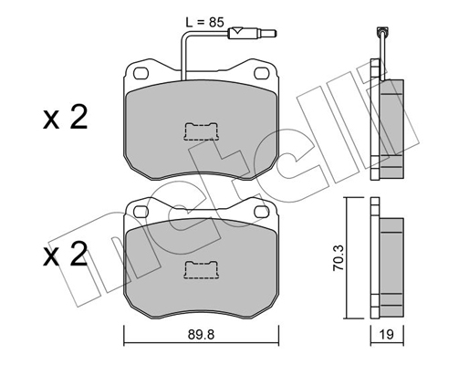 Remblokset Metelli 22-0021-0