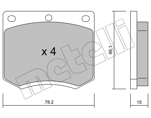 Remblokset Metelli 22-0023-0