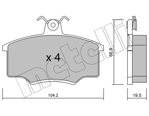 Remblokset Metelli 22-0024-0