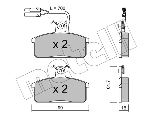 Remblokset Metelli 22-0026-1