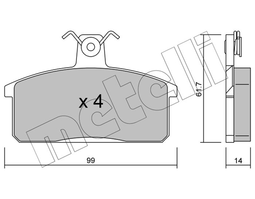 Remblokset Metelli 22-0026-4