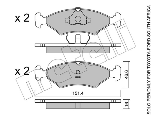 Remblokset Metelli 22-0029-2