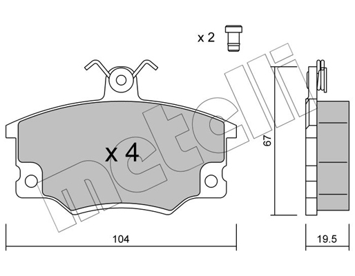 Remblokset Metelli 22-0030-0