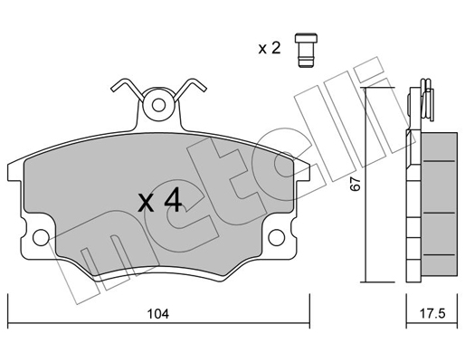 Remblokset Metelli 22-0030-1