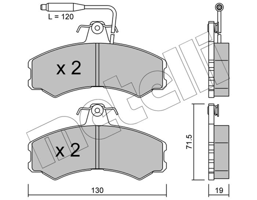 Remblokset Metelli 22-0031-0