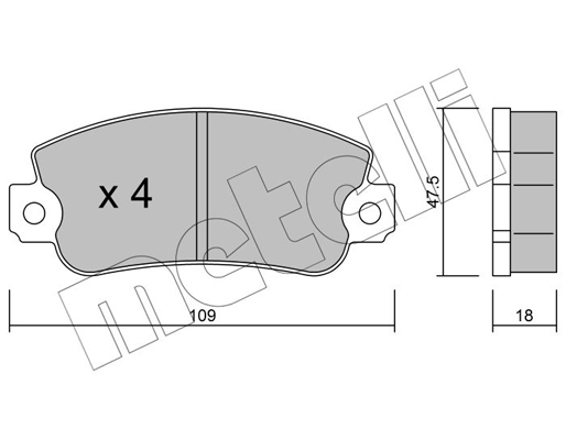 Remblokset Metelli 22-0033-0