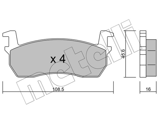 Remblokset Metelli 22-0034-0