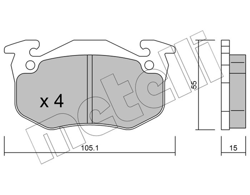 Remblokset Metelli 22-0036-5