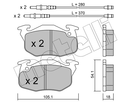 Remblokset Metelli 22-0037-1