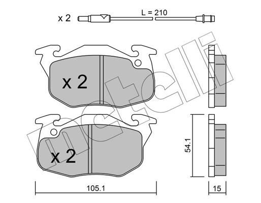 Remblokset Metelli 22-0037-3