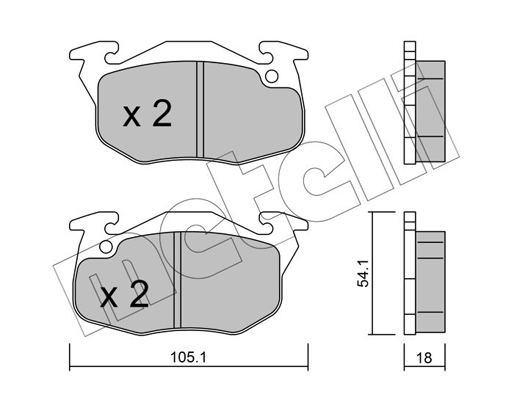 Remblokset Metelli 22-0037-5