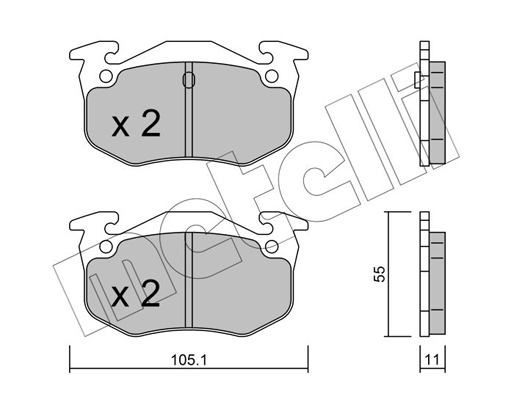 Remblokset Metelli 22-0038-0