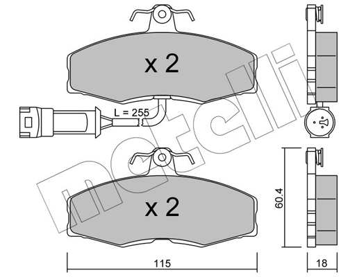 Remblokset Metelli 22-0039-1