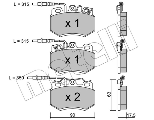 Remblokset Metelli 22-0049-2