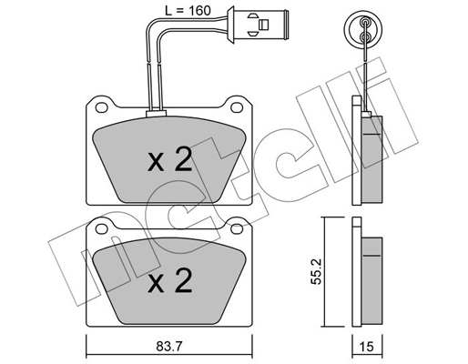 Remblokset Metelli 22-0052-1