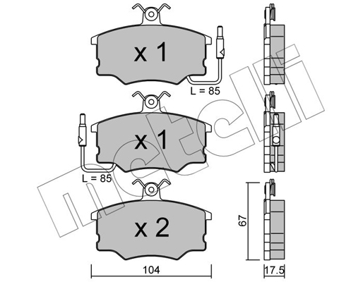 Remblokset Metelli 22-0053-0