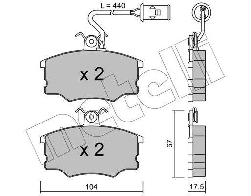 Remblokset Metelli 22-0053-1